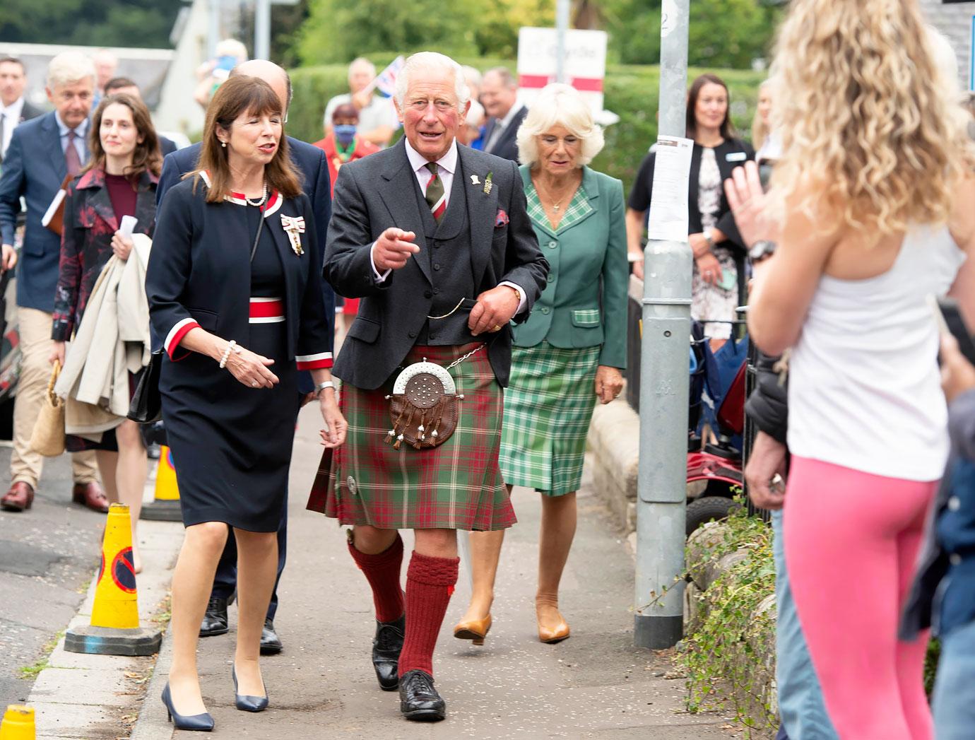 prince charles duchess camilla scotland alloway main street robert burns cottage south ayrshire womens aid