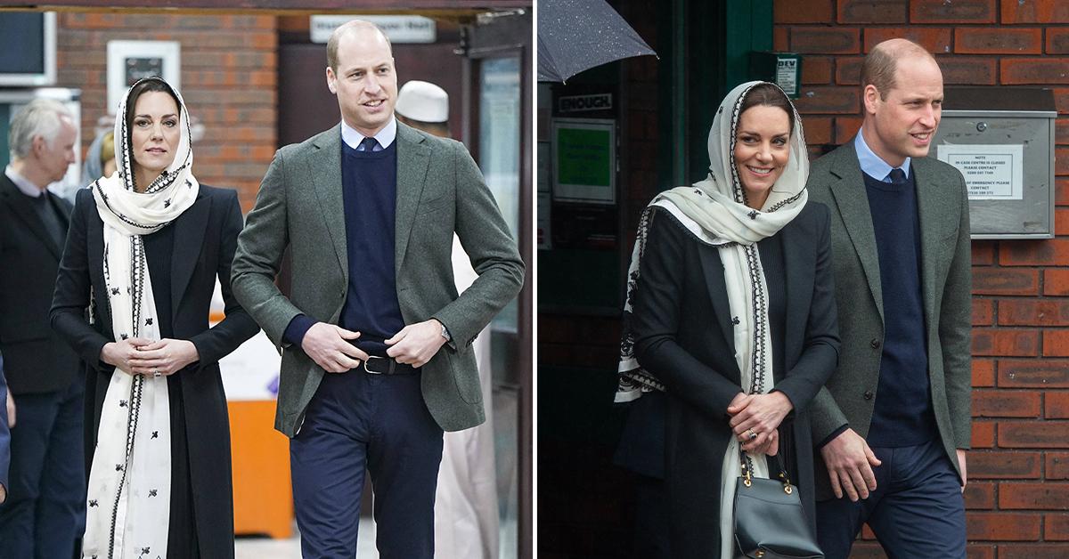 princess of wales kate and prince of wales william at hayes muslim center pp