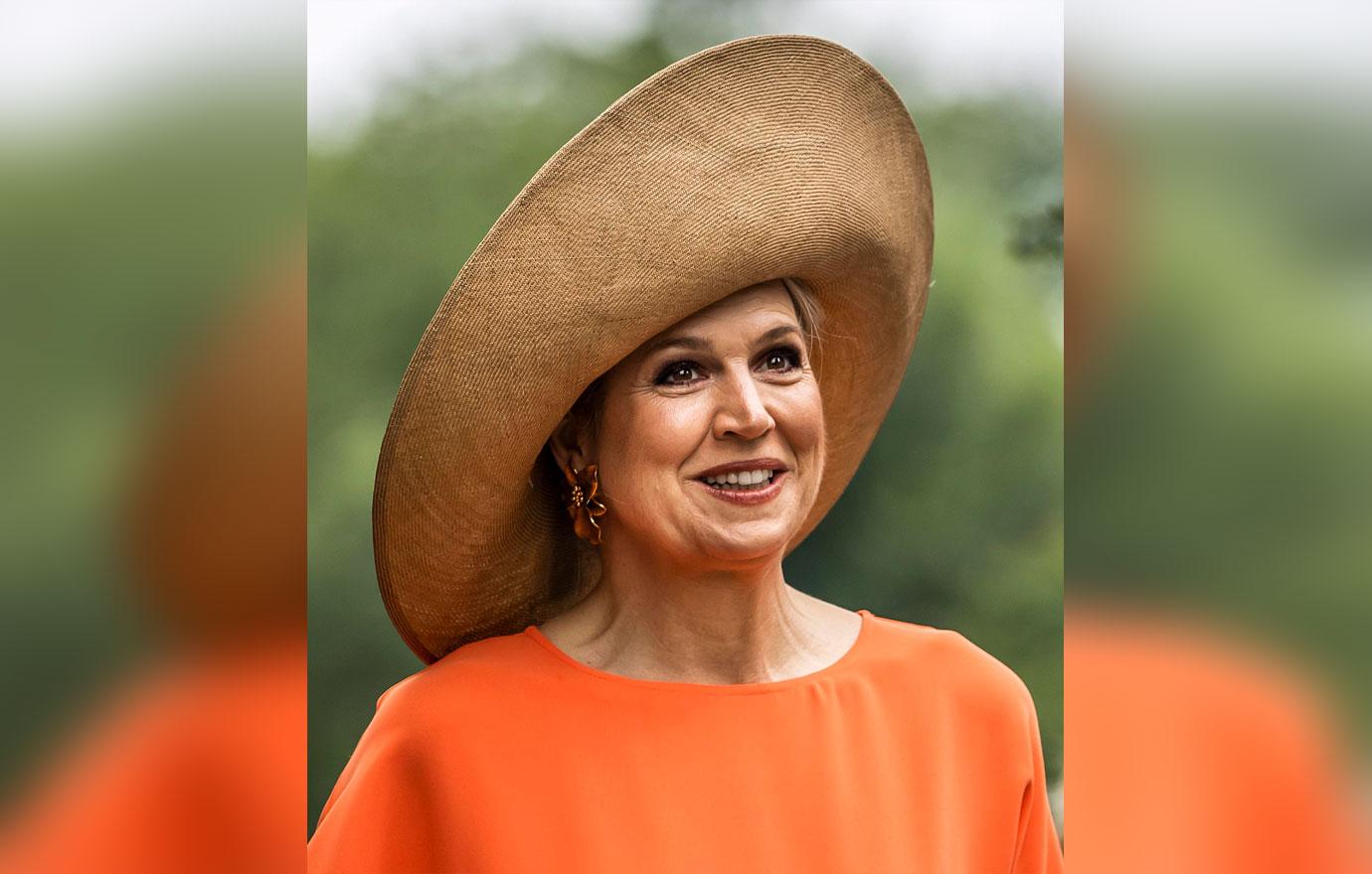 Queen Maxima Of The Netherlands Wears Orange At Event: Photos