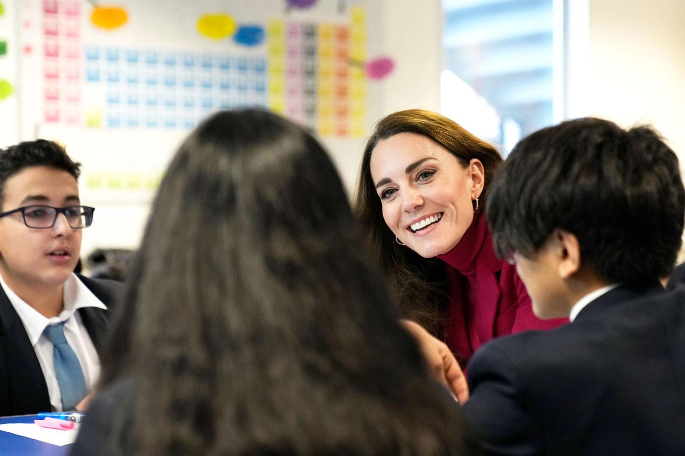 duchess kate visits nower hill high school