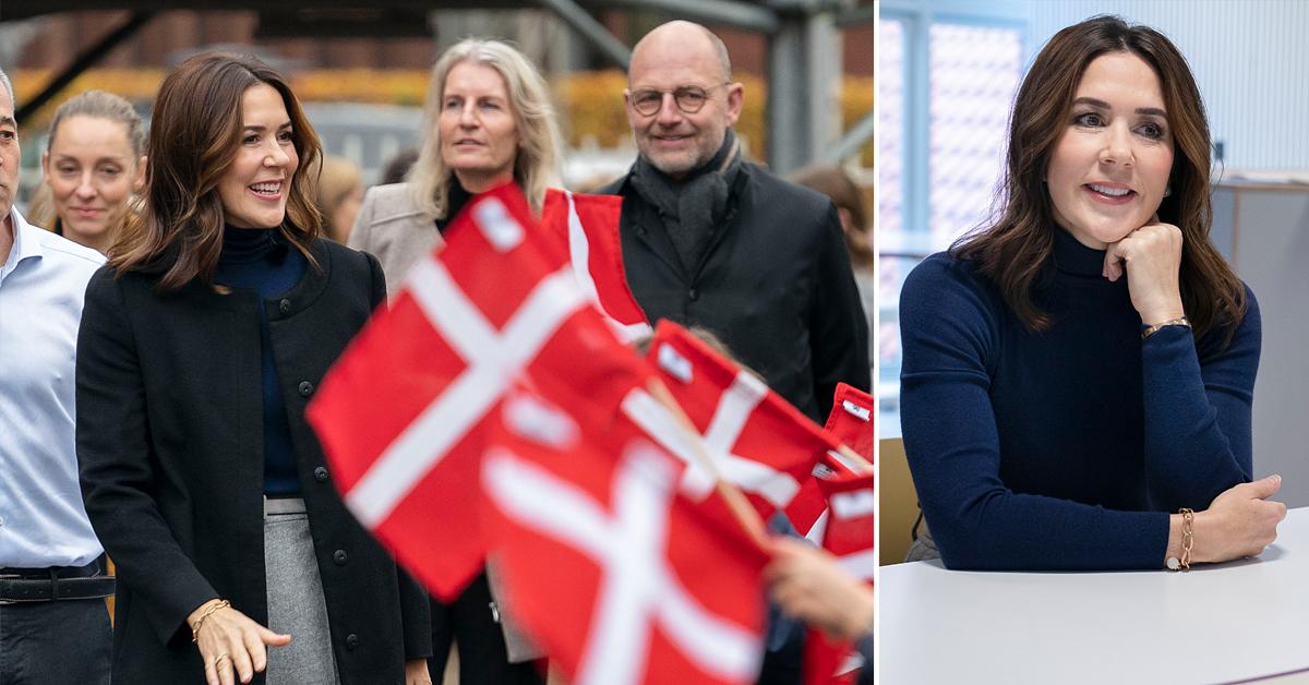 crown princess mary visits vigerslev alles skole in connection with the mary foundation and the new initiative called our school strength