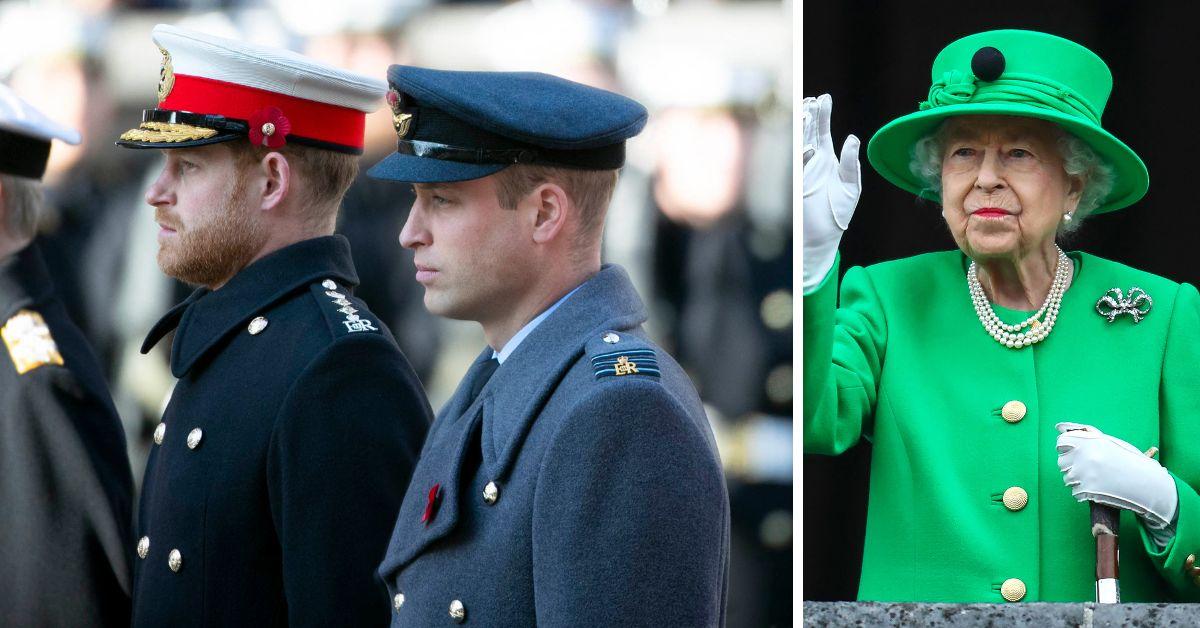 Queen Elizabeth II's Courtiers Were 'Furious' At William & Harry's Feud