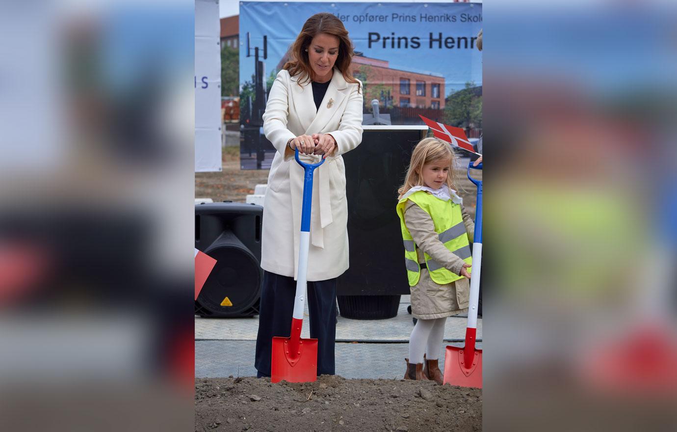 princess marie of denmark breaks ground for new school