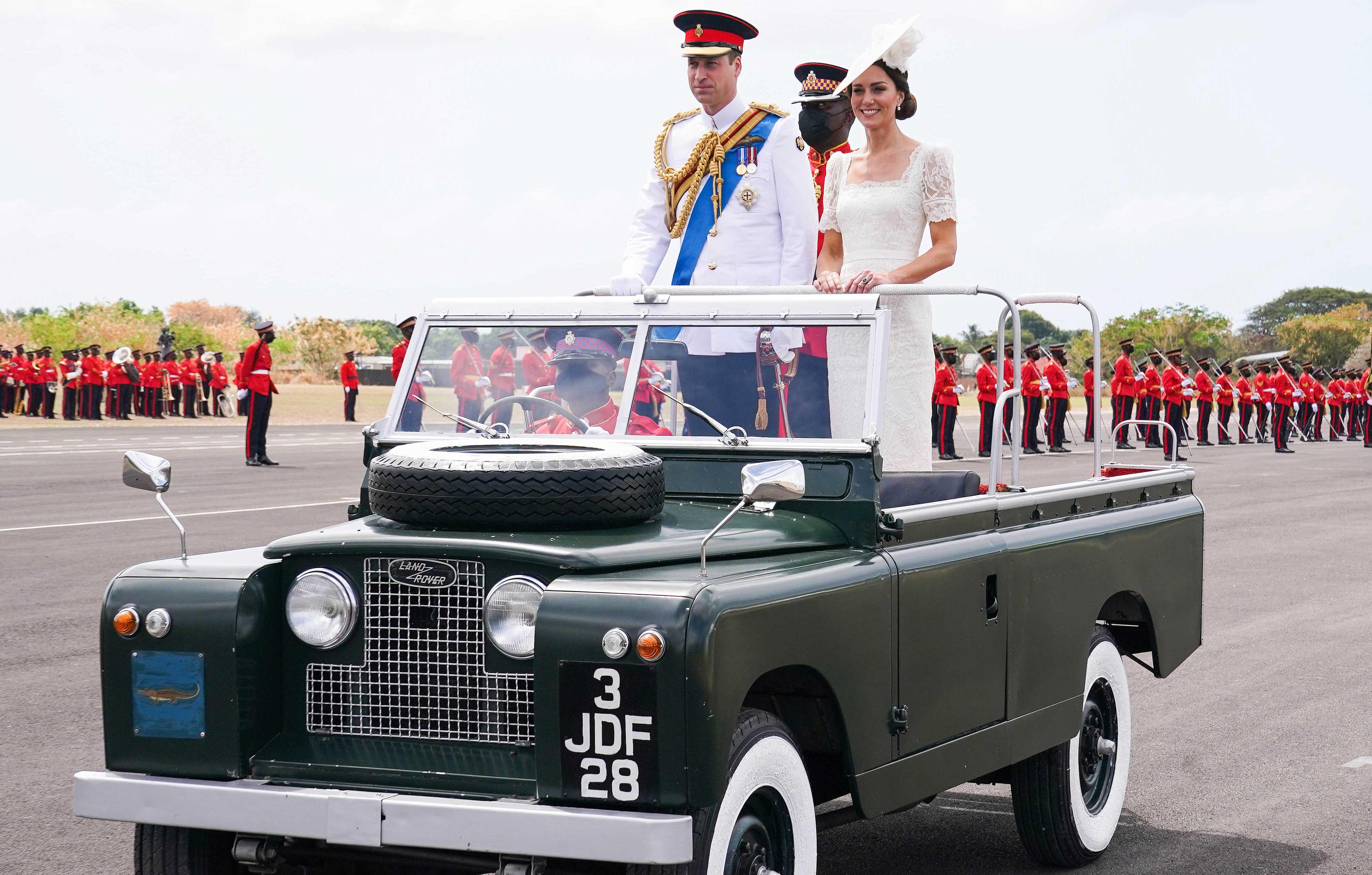 the duke and duchess of cambridge attend the inaugural commissioning parade