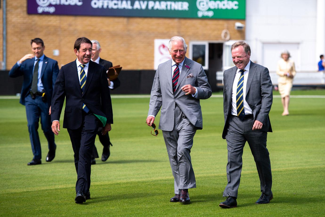 prince charles at sofia gardens cricket ground