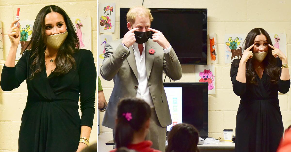 prince harry meghan markle afghan refugee children us army base tro