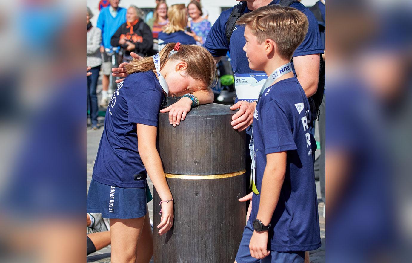 the danish crown prince family participate in royal run  in copenhagen