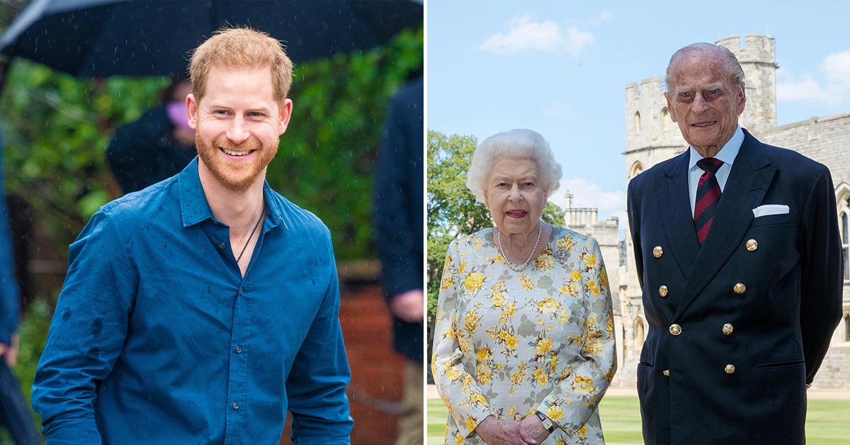 prince harry hilariously impersonates queen elizabeth marriage to prince philip new documentary pp