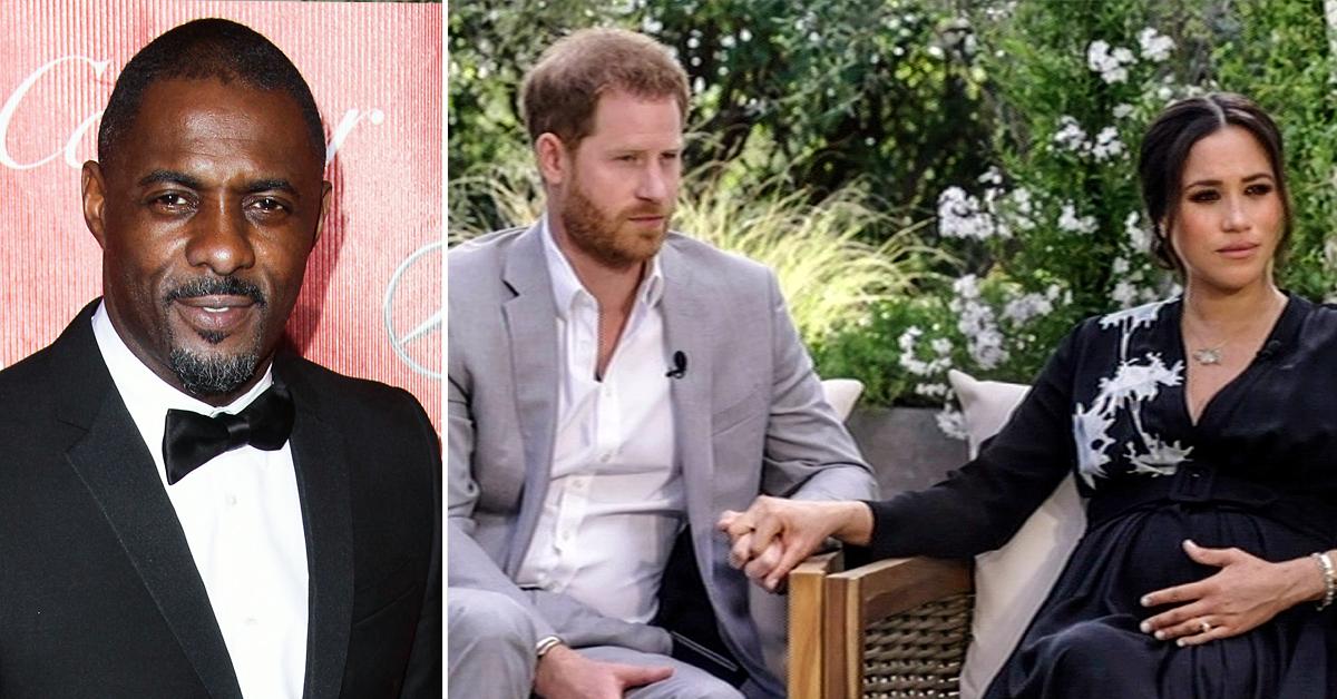 idris elba defends prince harry meghan markle trof