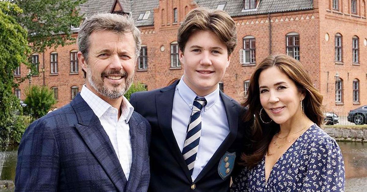 princess mary prince frederick pose son prince christian before boarding school tro