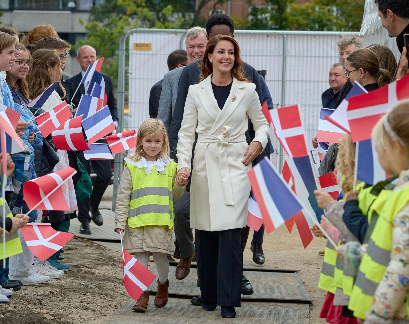 princess marie of denmark breaks ground for new school