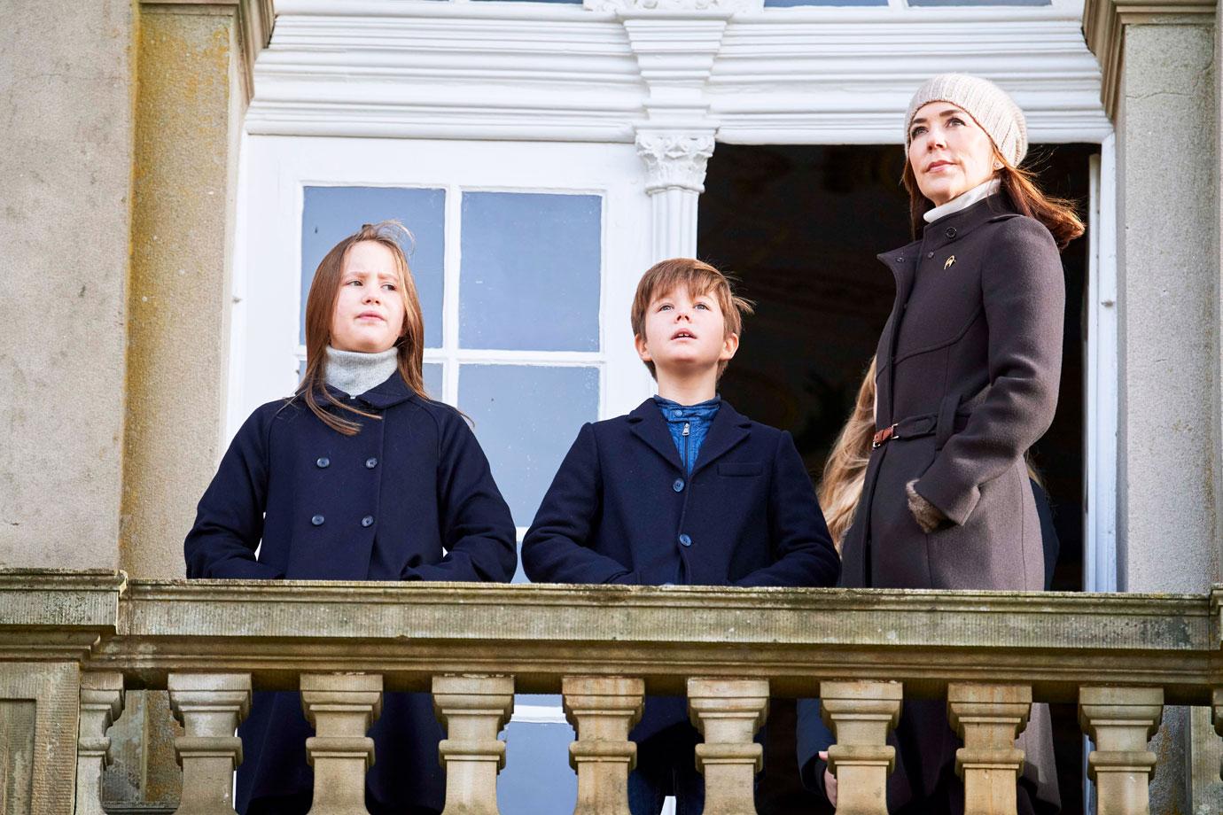 crownprincess mary of denmark with her twins princess josephine and prince vincent