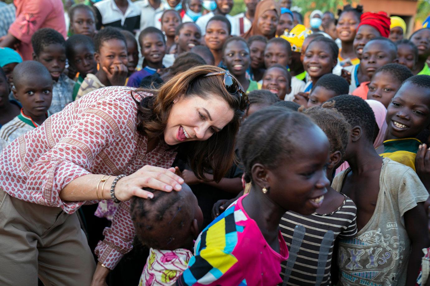 crown princess mary visits burkina faso