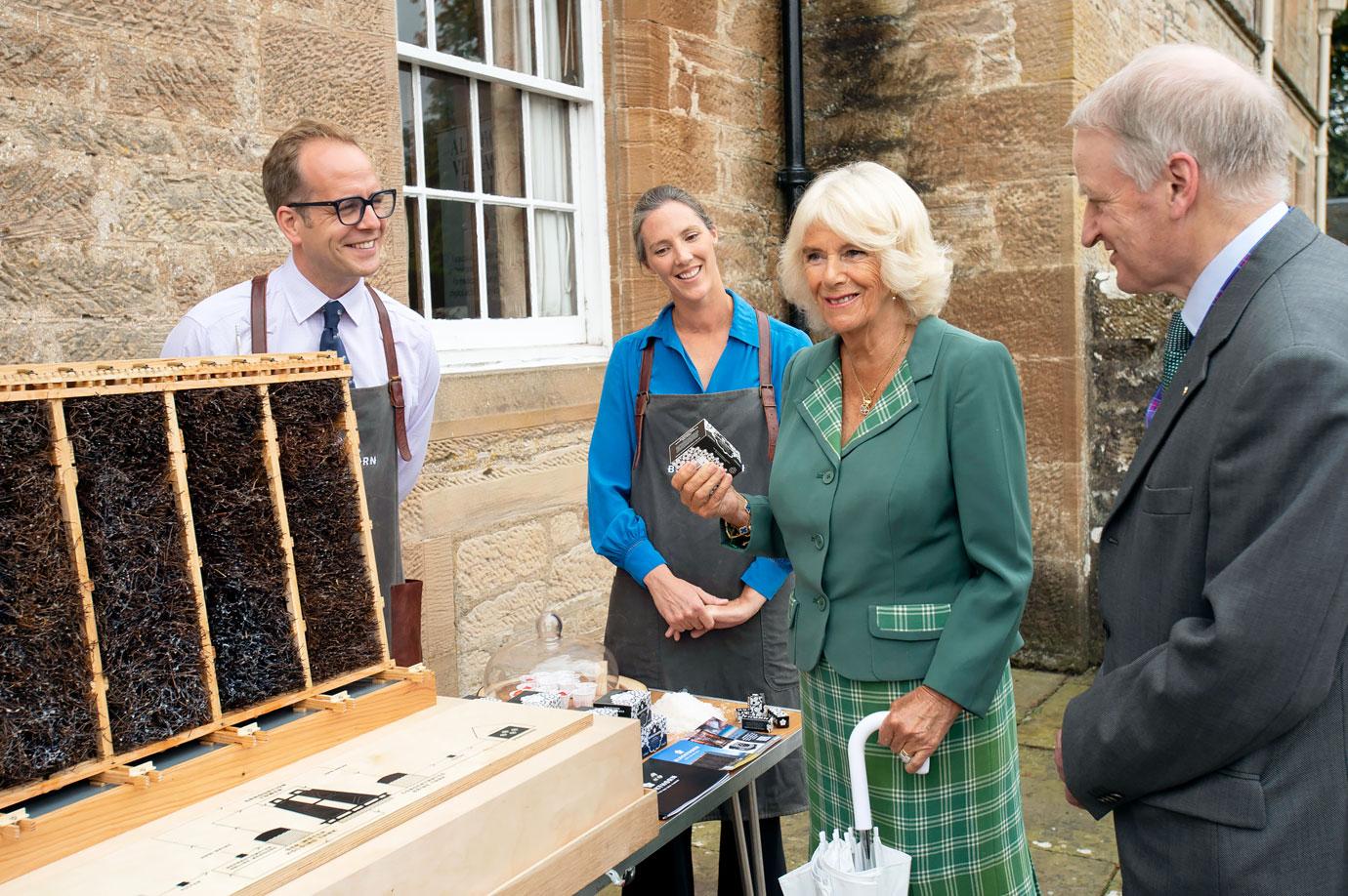 prince charles duchess camilla scotland alloway main street robert burns cottage south ayrshire womens aid