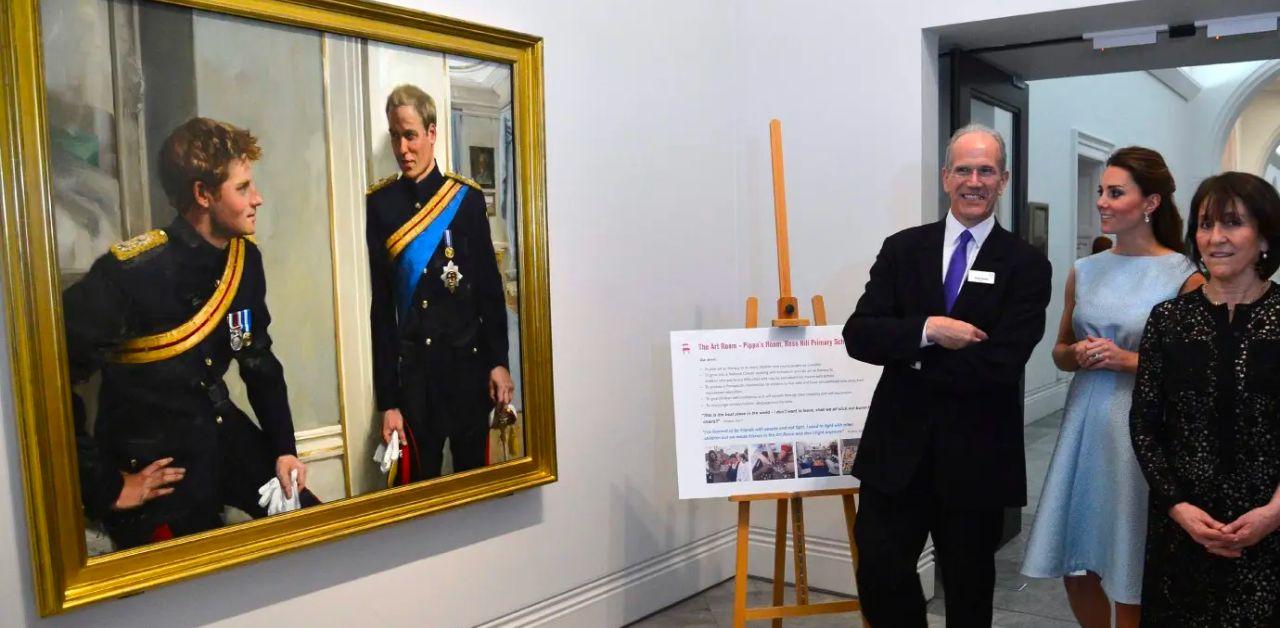 prince harry prince william portrait removed museum amidst feud