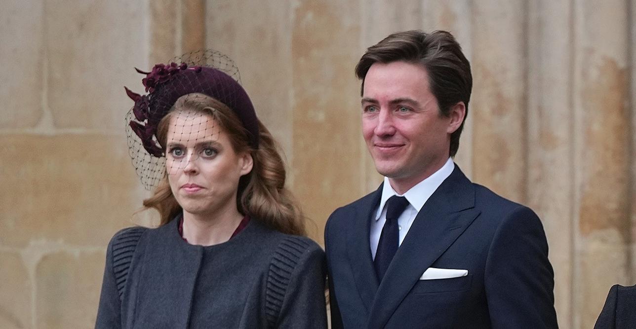 princess beatrice crying prince philip memorial