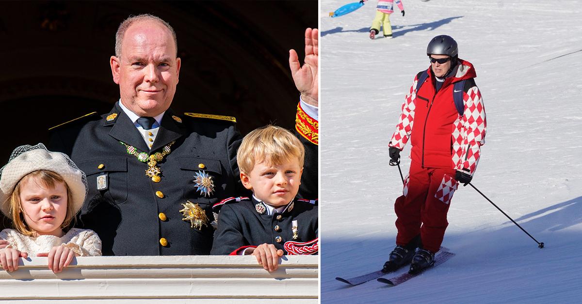 prince albert and children spent holiday season in french alps pp