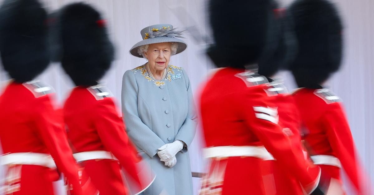 queen elizabeth attends trooping the colour alongside cousin duke of kent