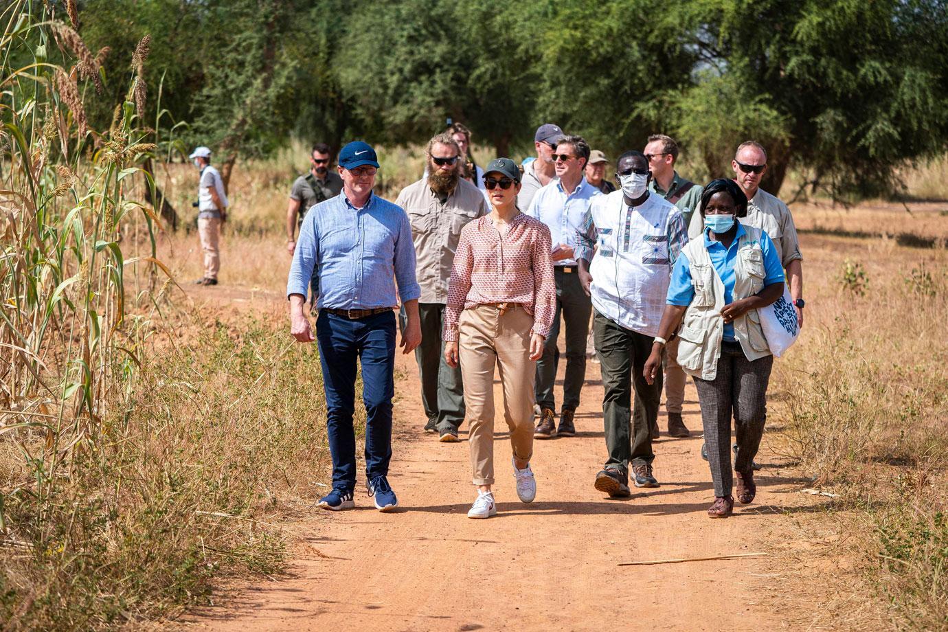 crown princess mary visits burkina faso