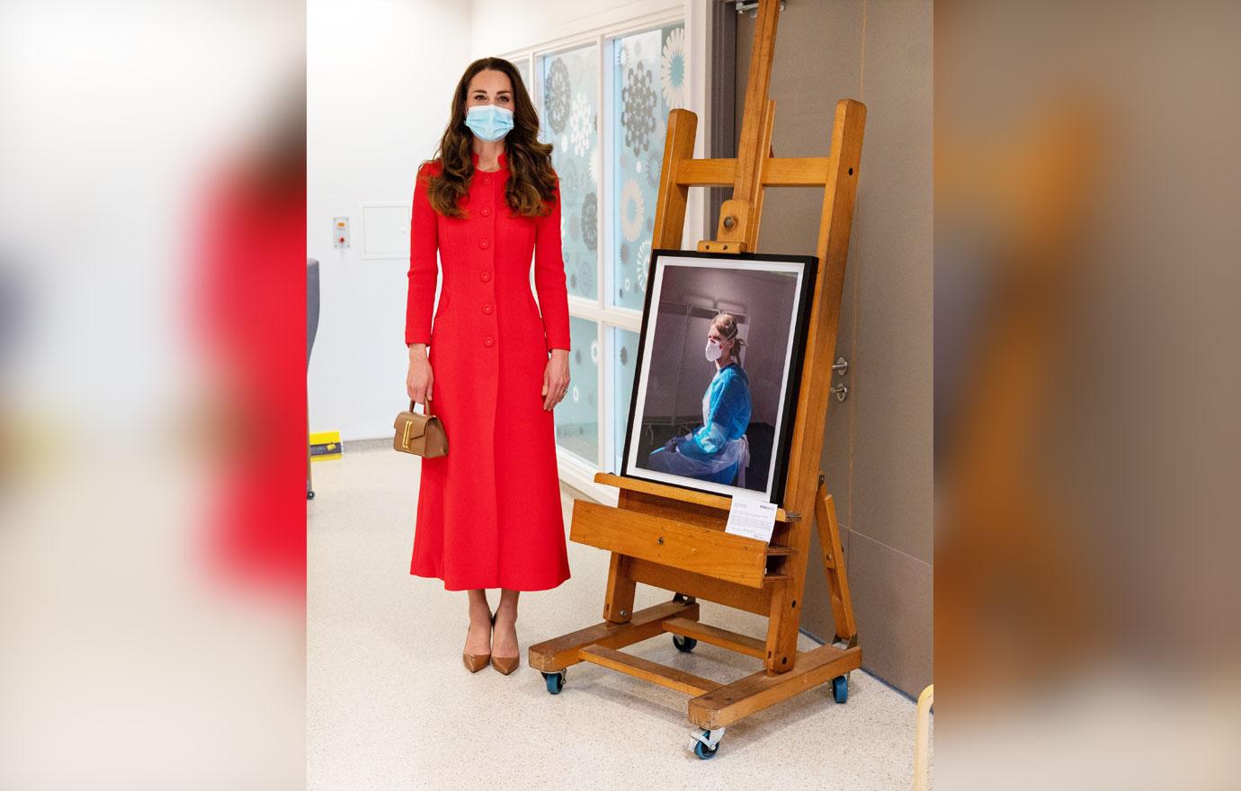 catherine duchess of cambridge arrives at the national portrait gallery archive tro