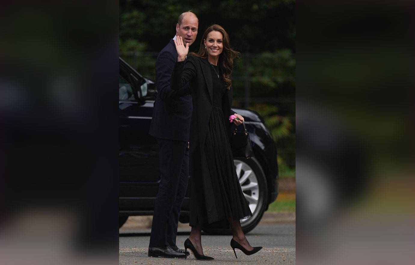 the prince and princess of wales view flowers at sandringham