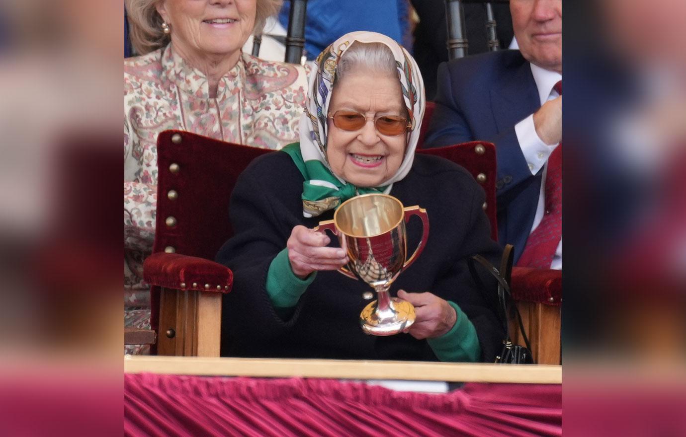 queen at day two of the royal windsor horse show