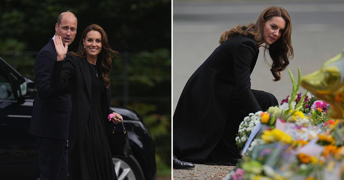 the prince and princess of wales view flowers at sandringham pp