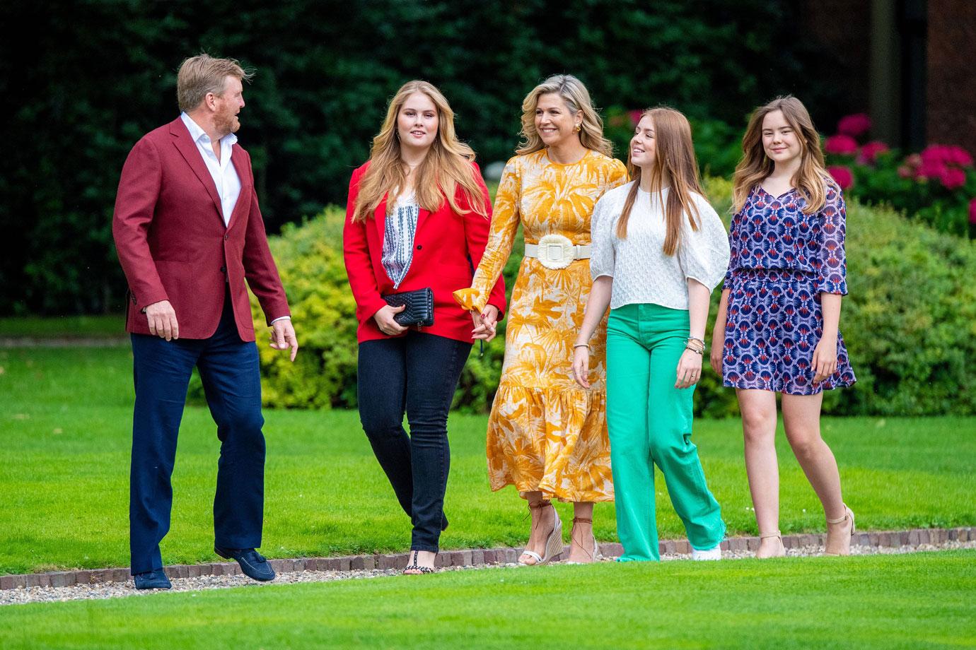 dutch royals during the annual summer photo session