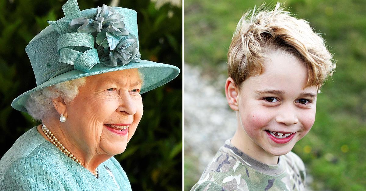 queen elizabeth social media post prince georges th birthday