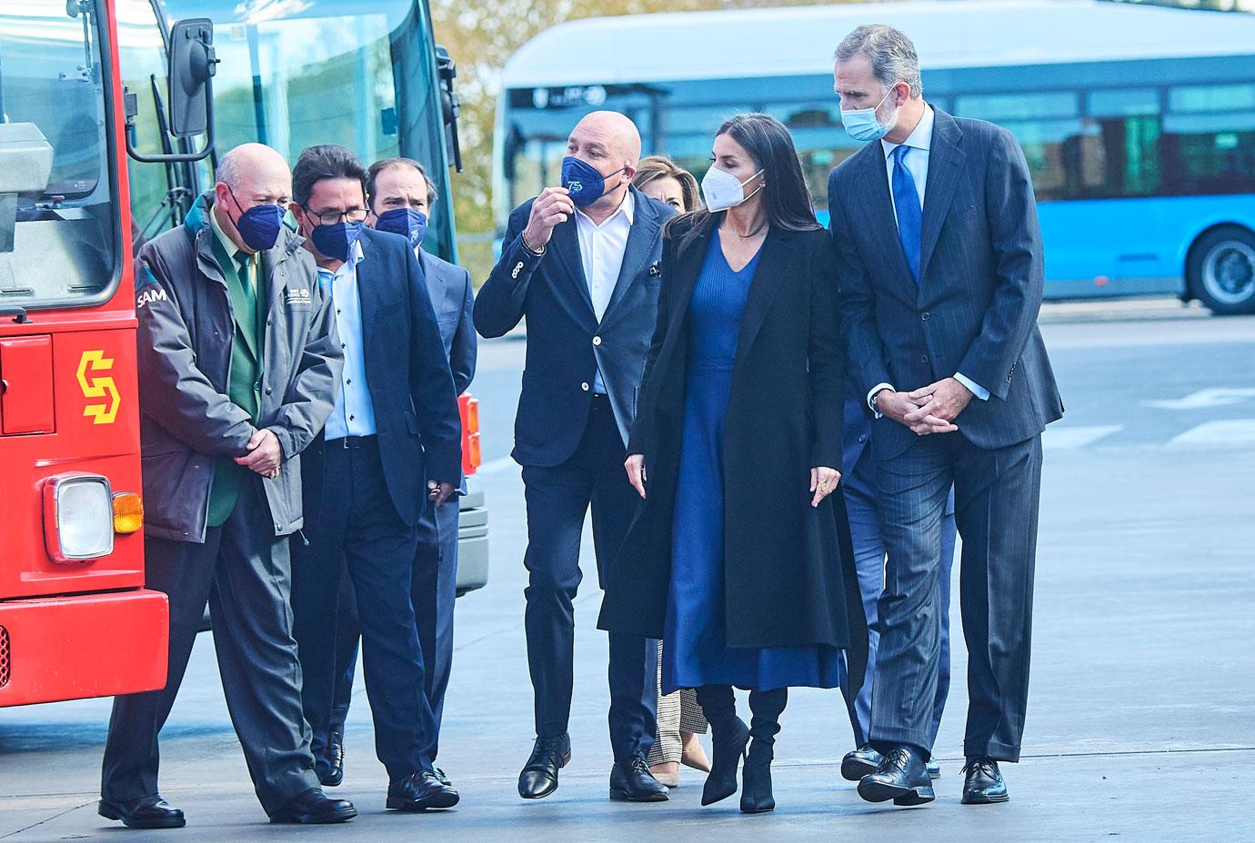 spanish royals attend the commemoration of emt madrids th anniversary