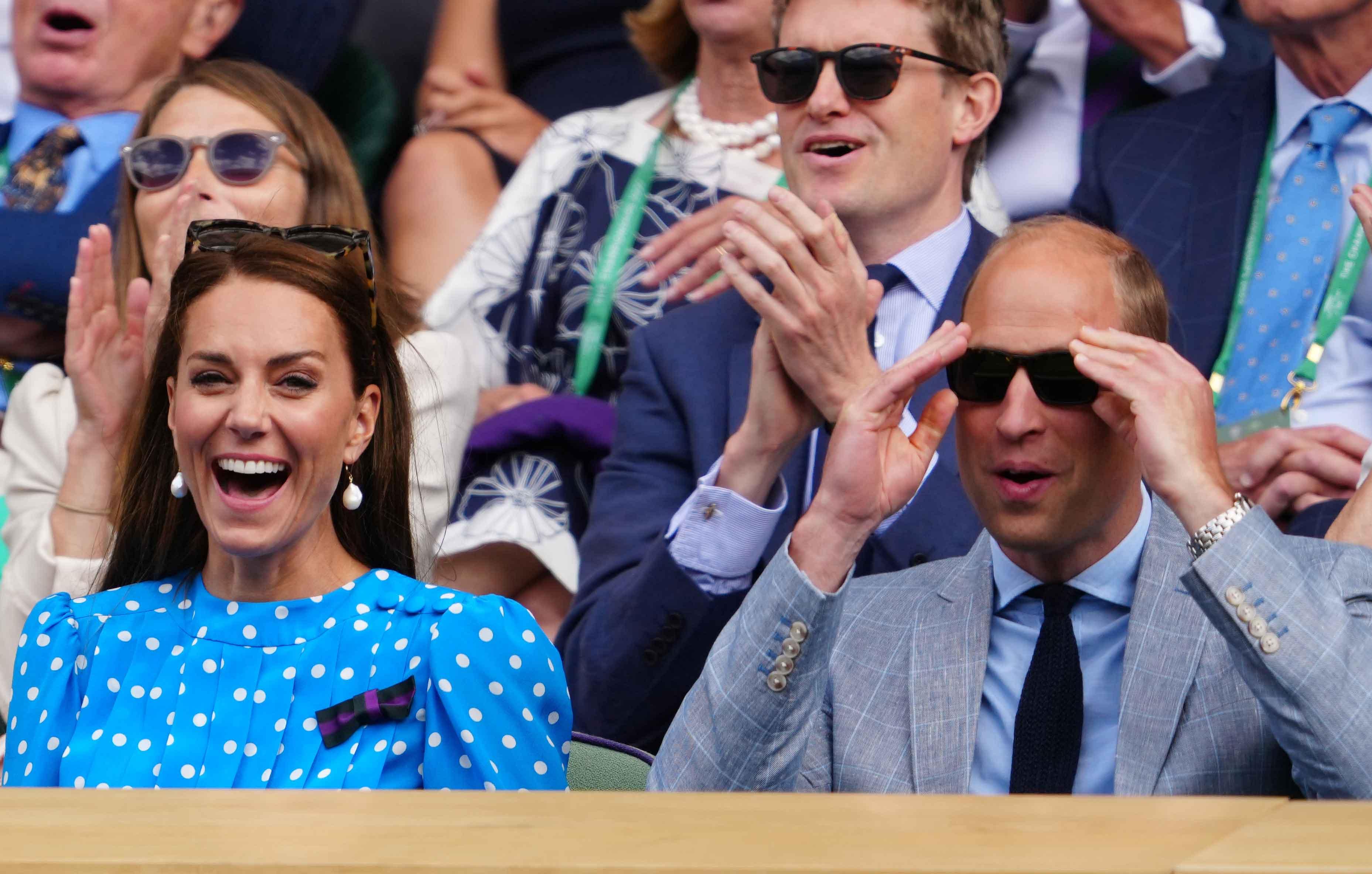 the duke and duchess of cambridge attend wimbledon