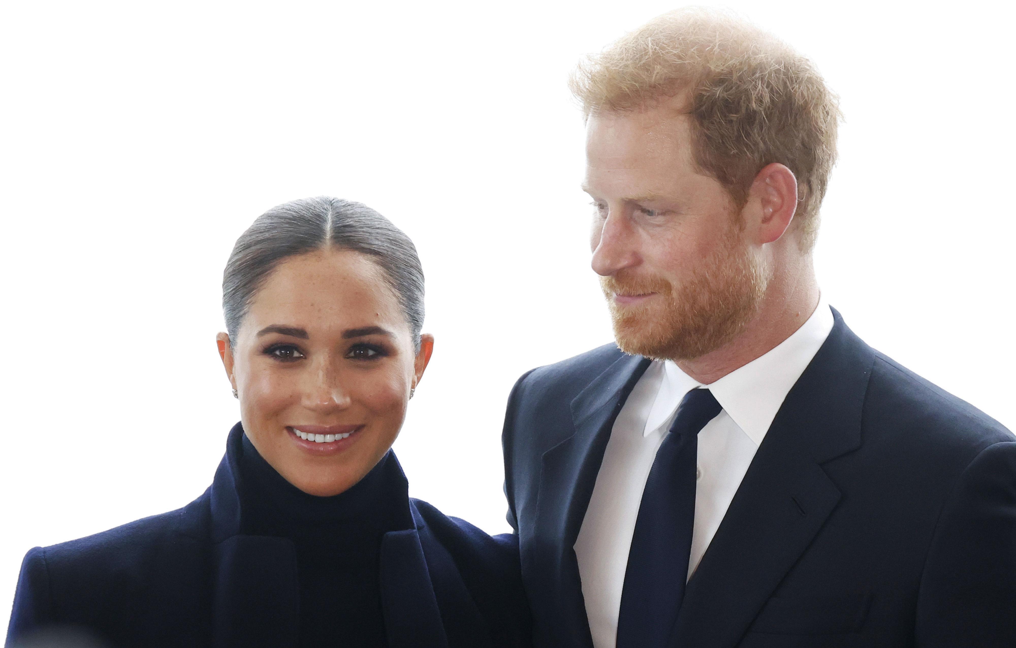 prince harry and meghan visit trade center and   museum