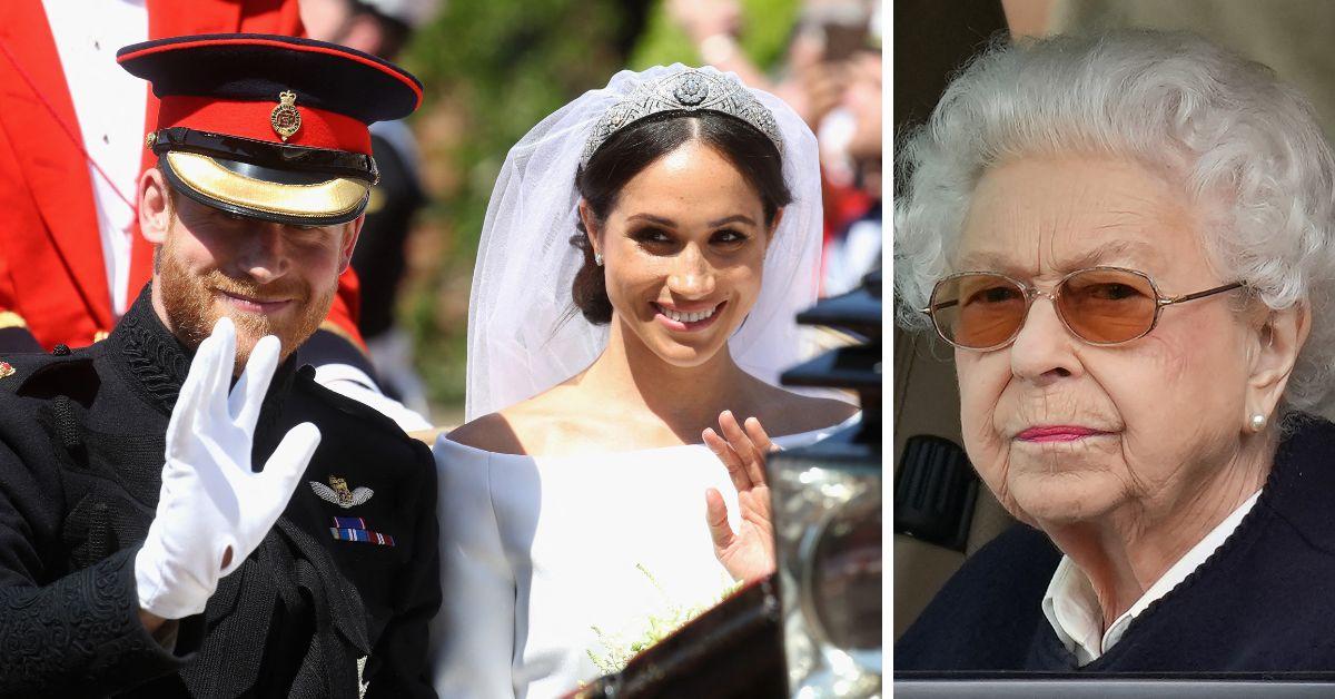 meghan markle prince harry and queen elizabeth ii