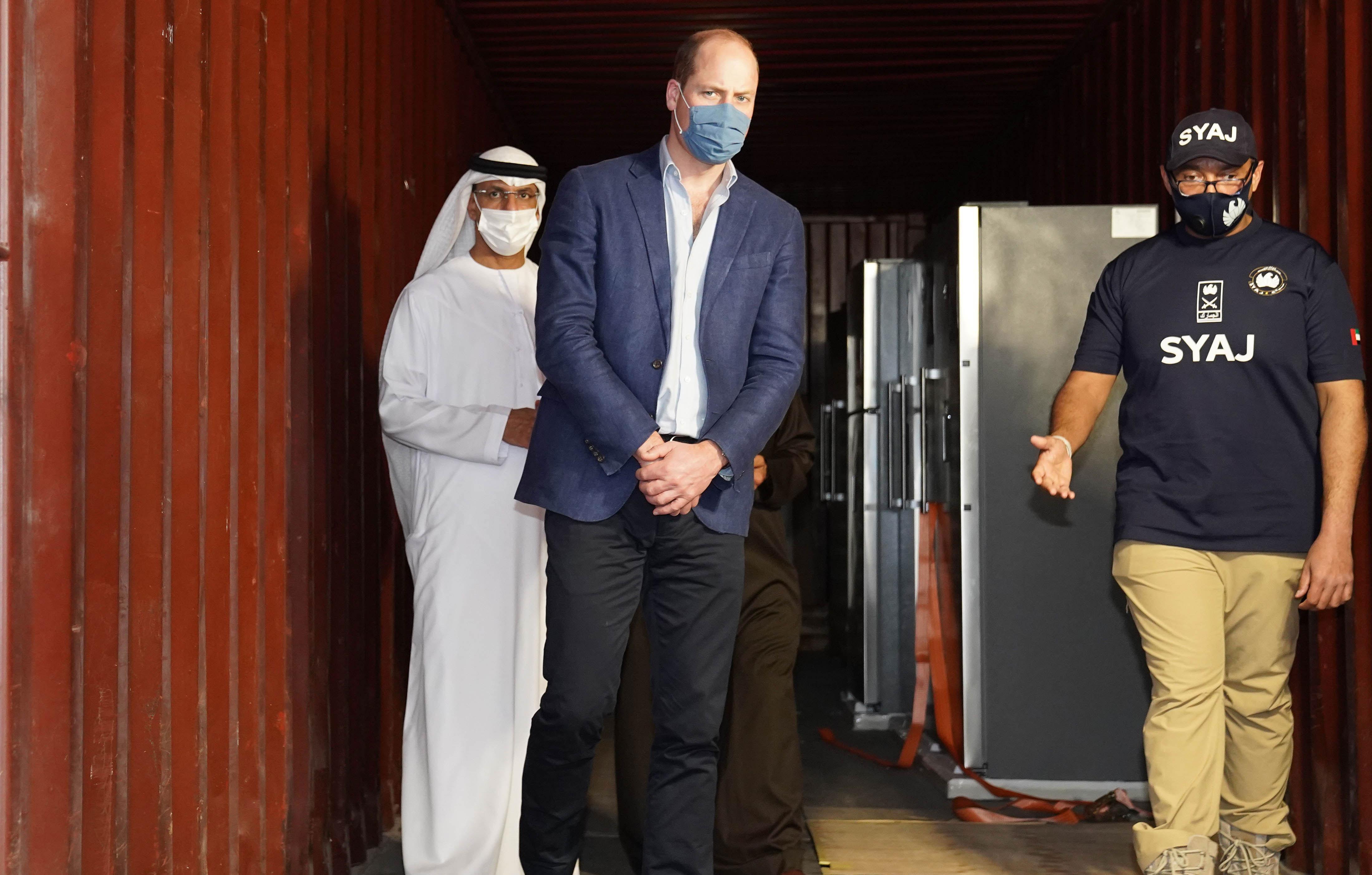 prince william visits the port of dubai