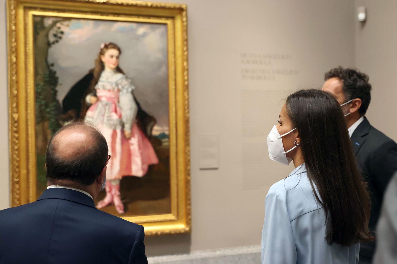 queen letizia of spain attends exhibition at prado museum