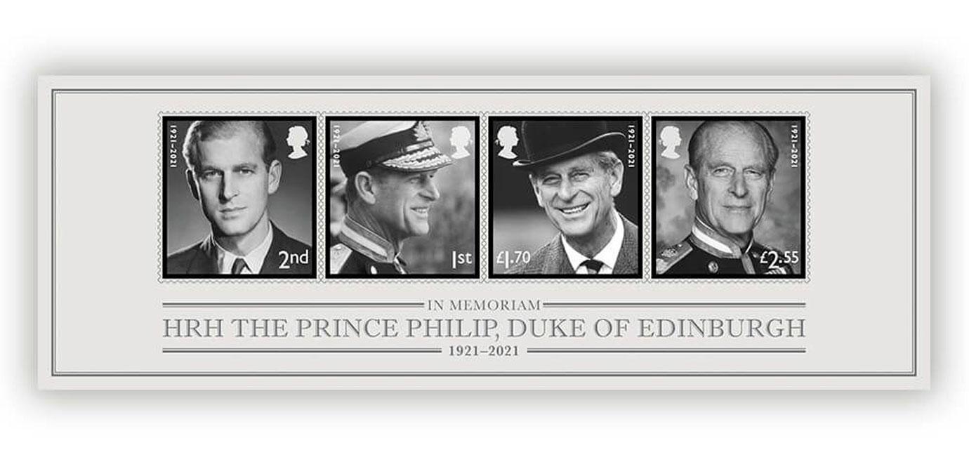 royal mail releasing four new stamps in honor prince philip