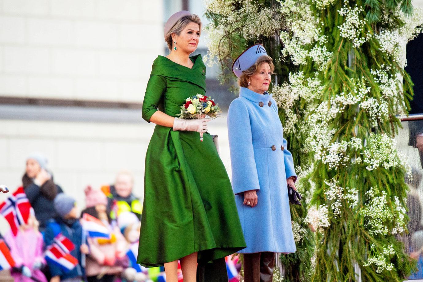 king willem alexander and queen maxima of the netherlands with norway royals during a meeting