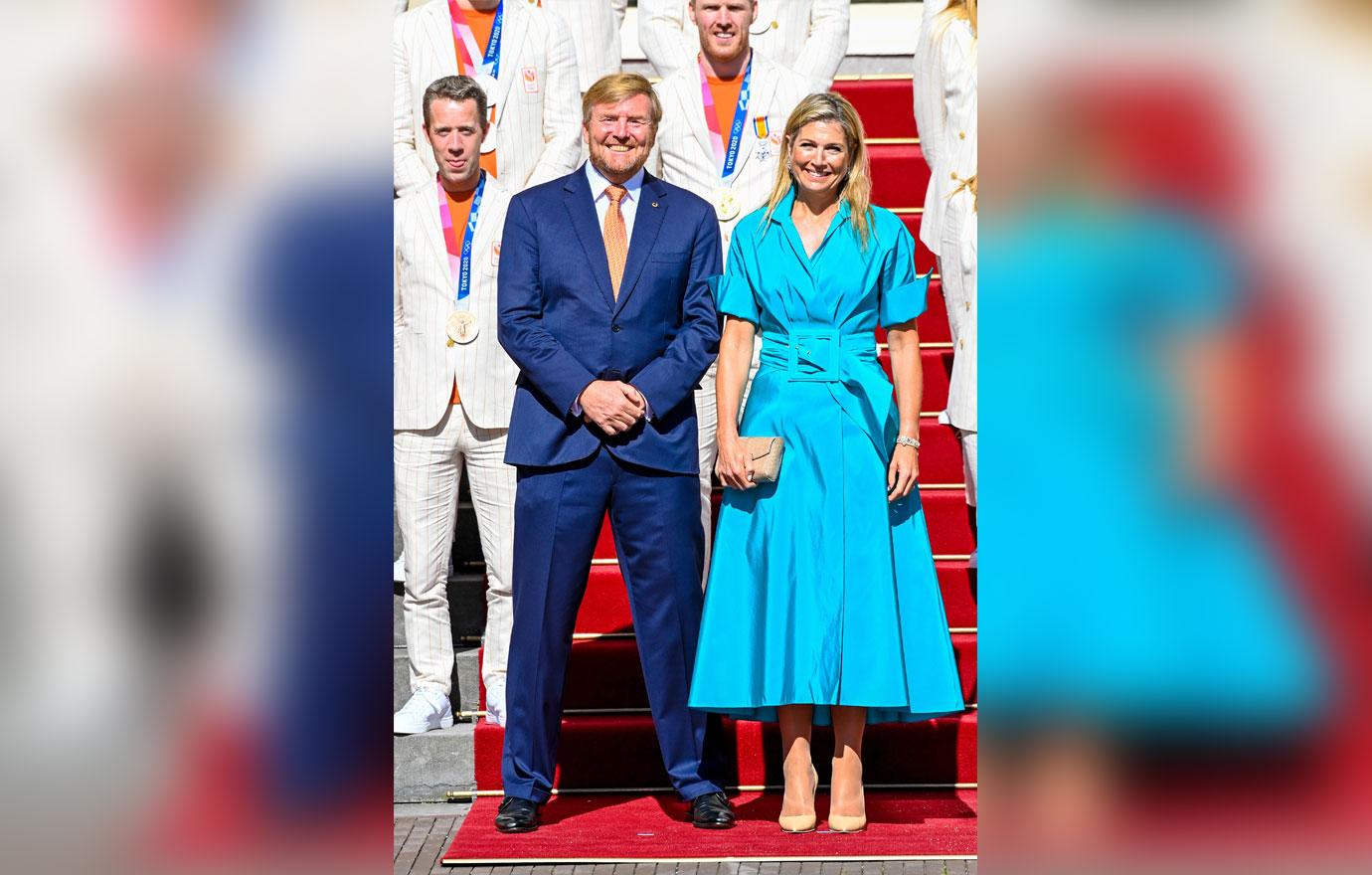 queen maxima and king willem alexander receive dutch olympic medal winners the hague