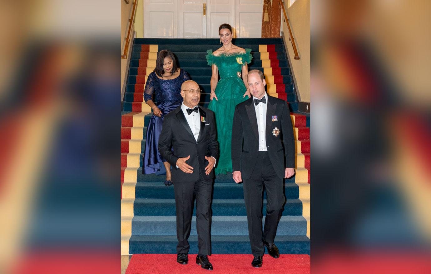 the duke and duchess of cambridge visit belize jamaica and the bahamas green dress