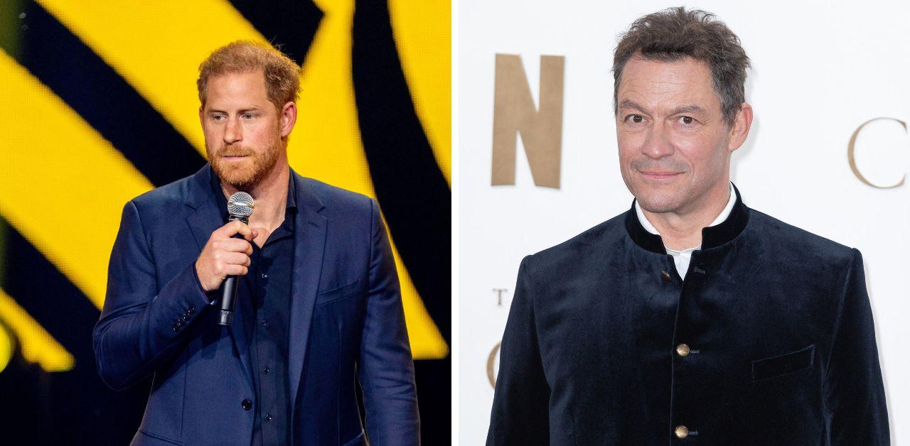 prince harry stopped speaking dominic west after  interview