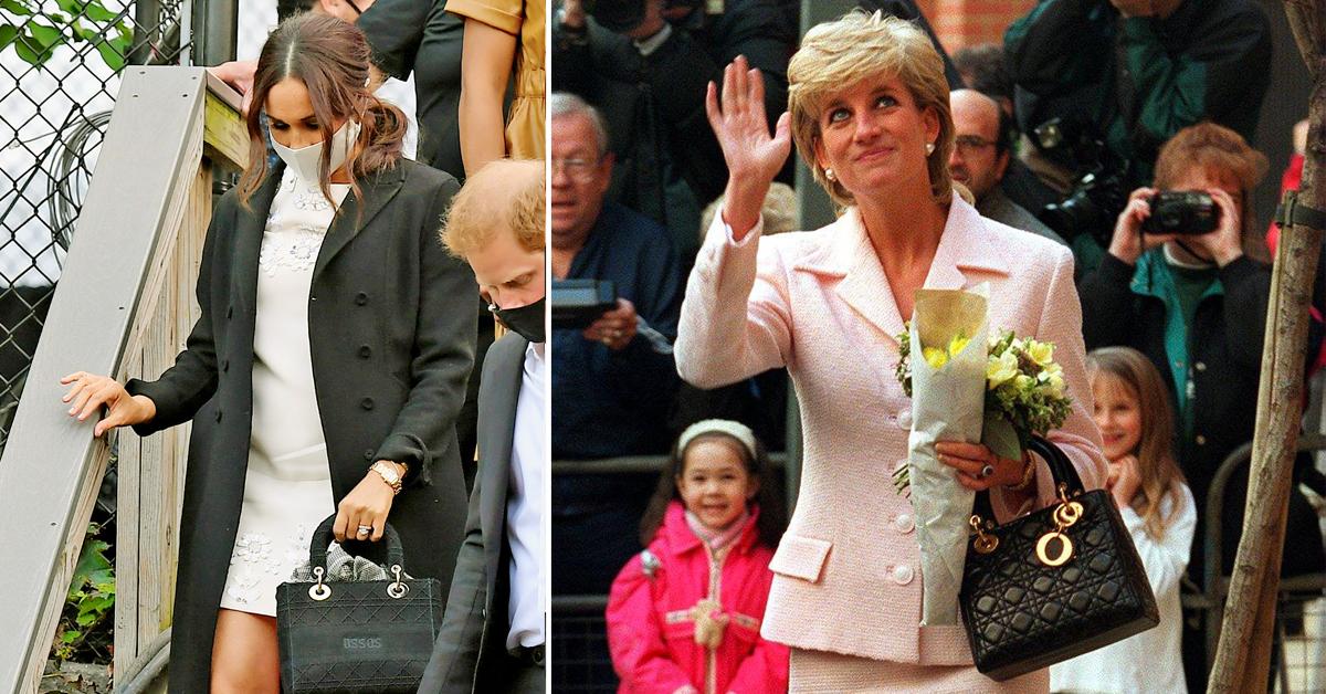 Meghan Markle Carries Dior Bag Named After Princess Diana