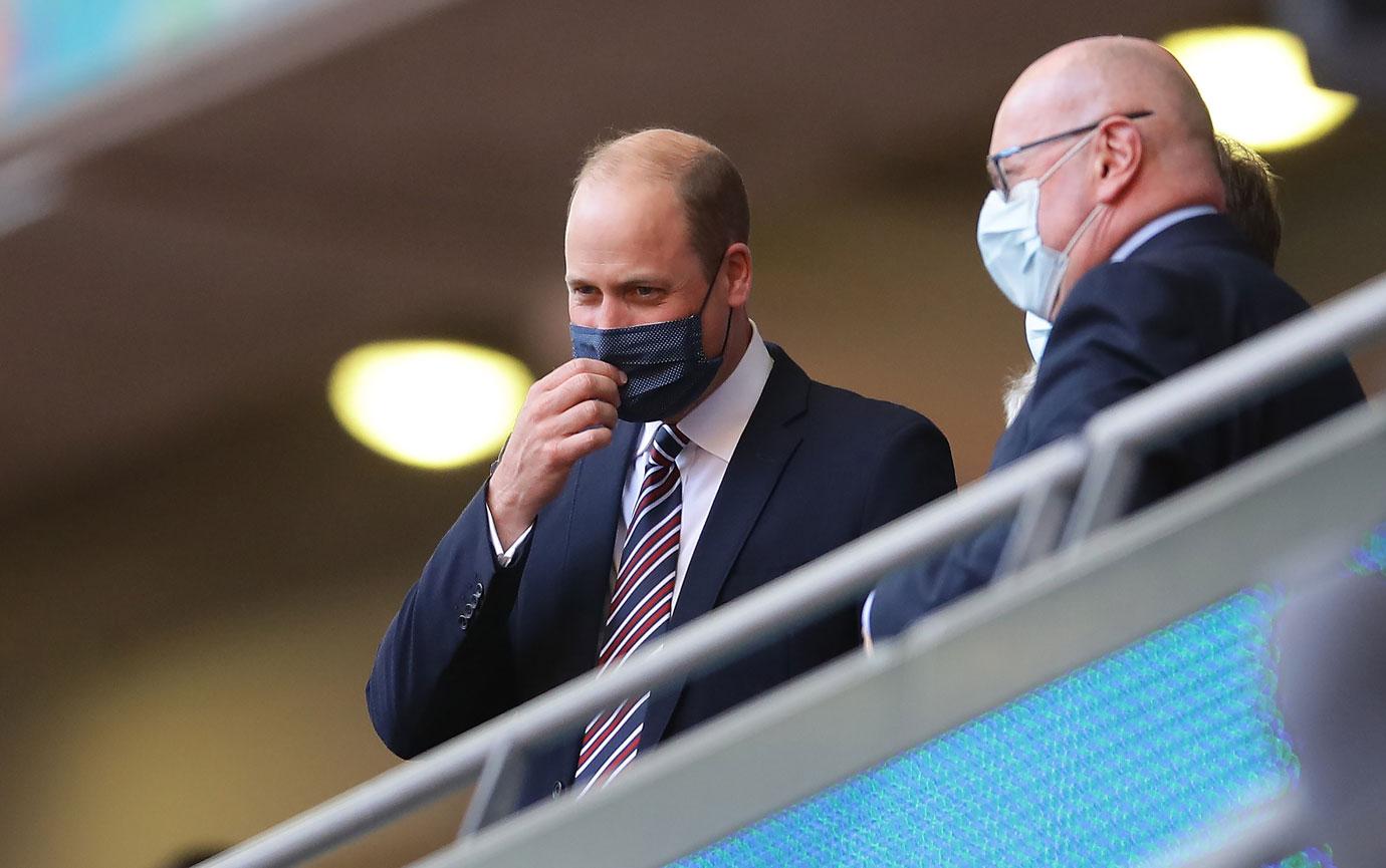 prince william at the uefa championship match at wembley stadium