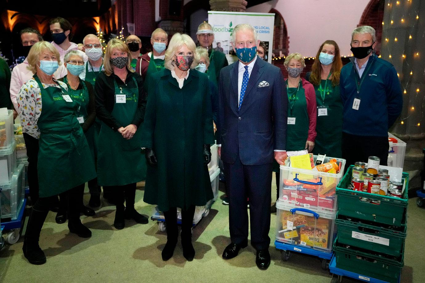 prince charles and duchess camilla visit wandsworth foodbank