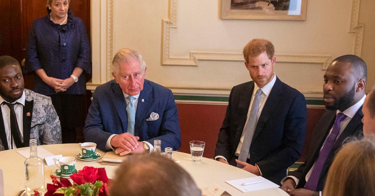 prince harry prince charles meeting