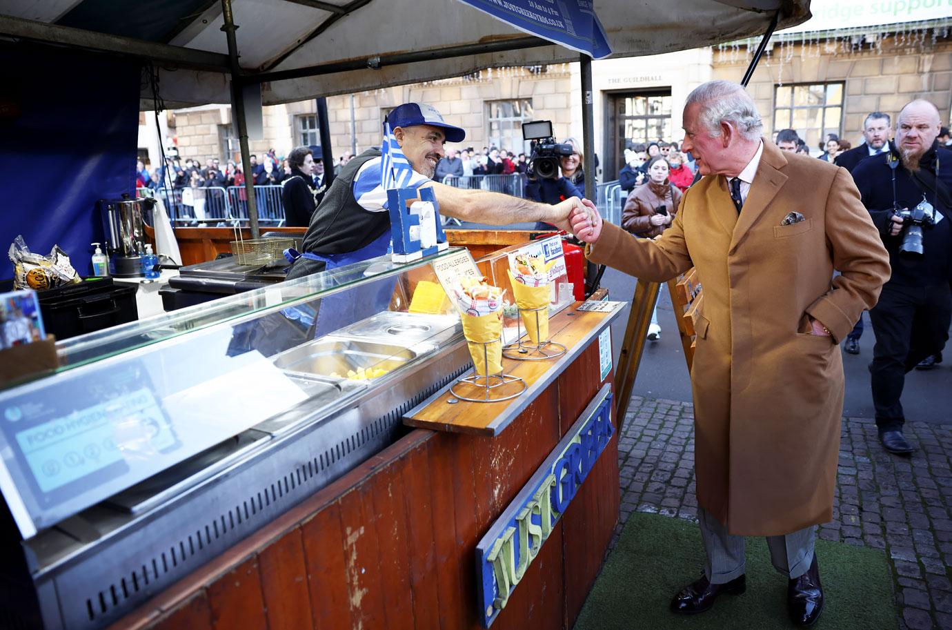 prince charles visits cambridge market