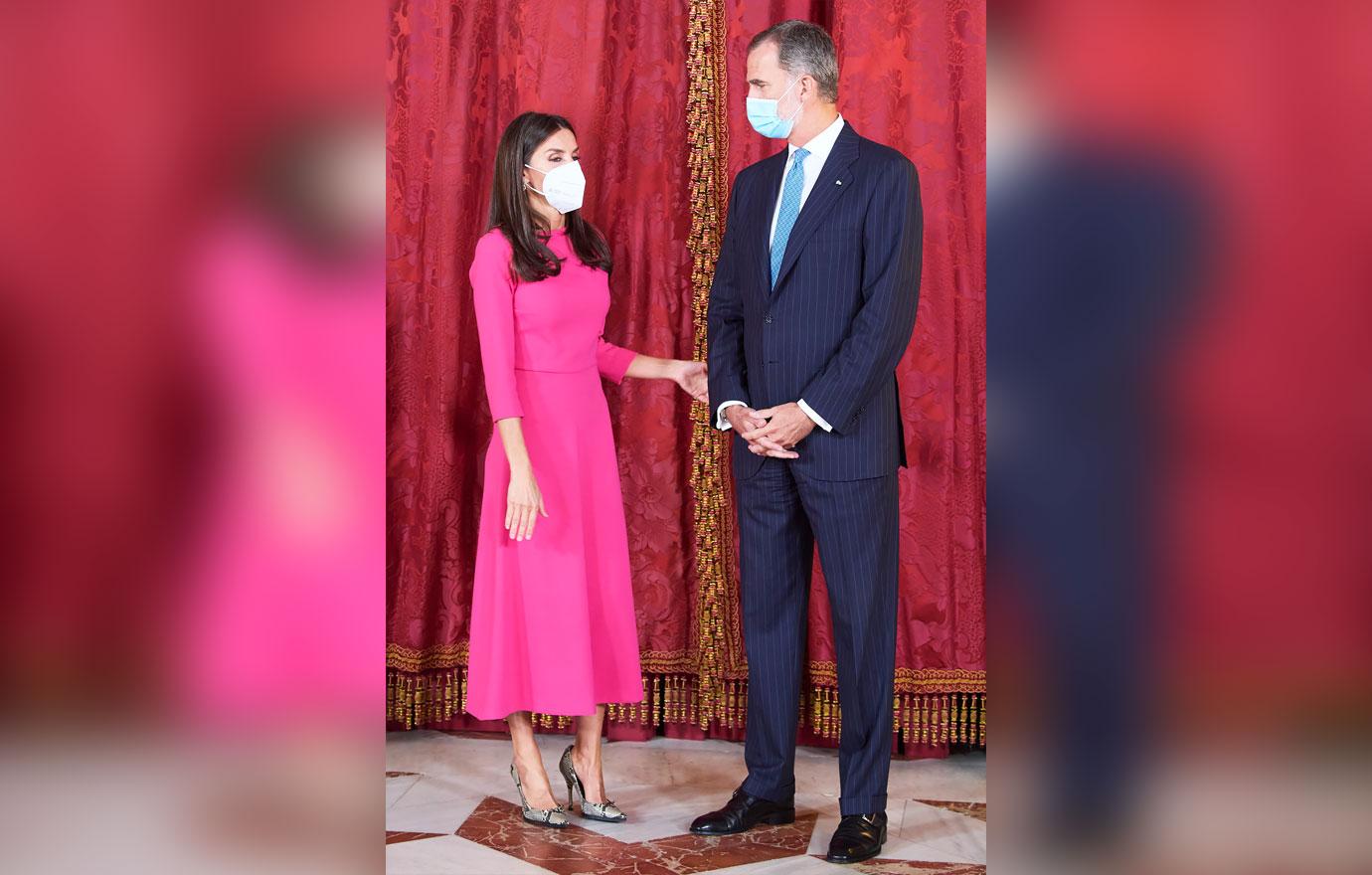 queen letizia king felipe host president of angola joao manuel goncalves lourenco