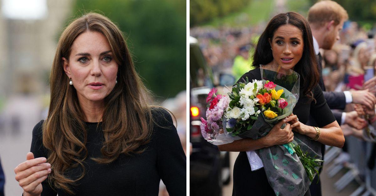 Kate Middleton Stares At Meghan Markle After Queen Elizabeth s Death