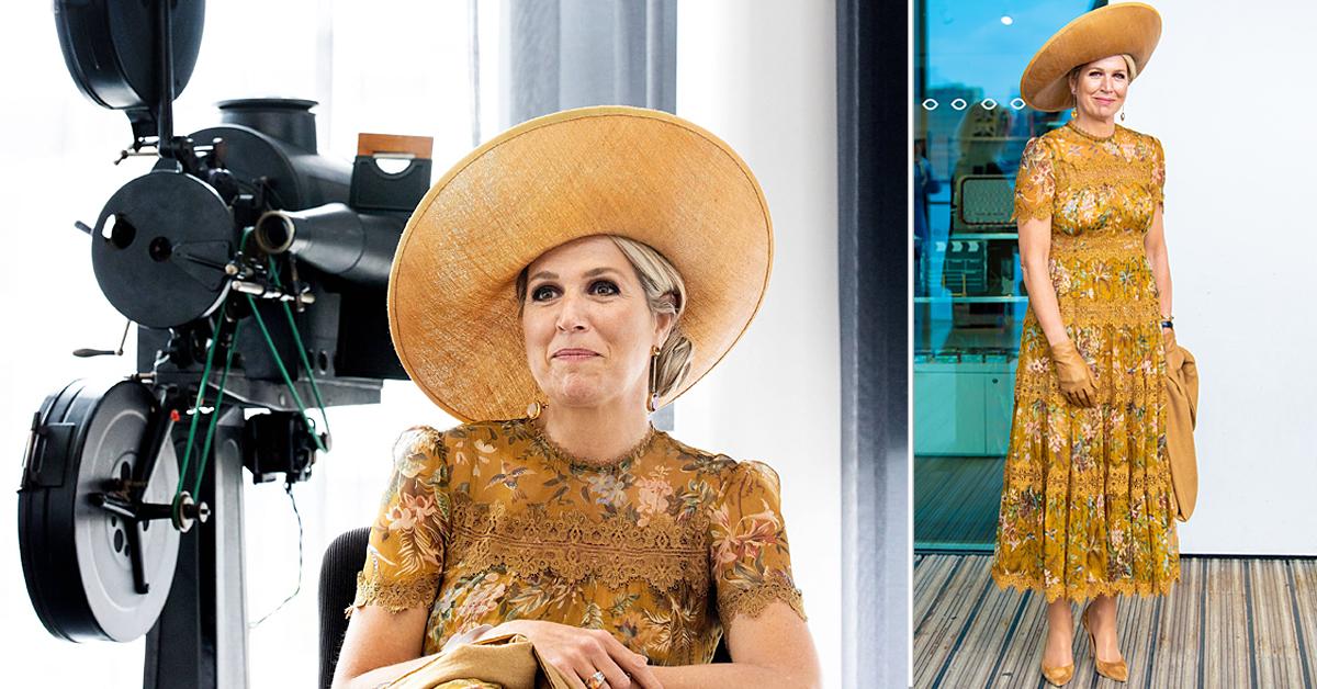 queen maxima visits the eye film museum in amsterdam