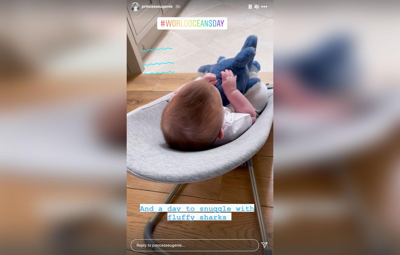 princess eugenie shares cute video son august world oceans day tro