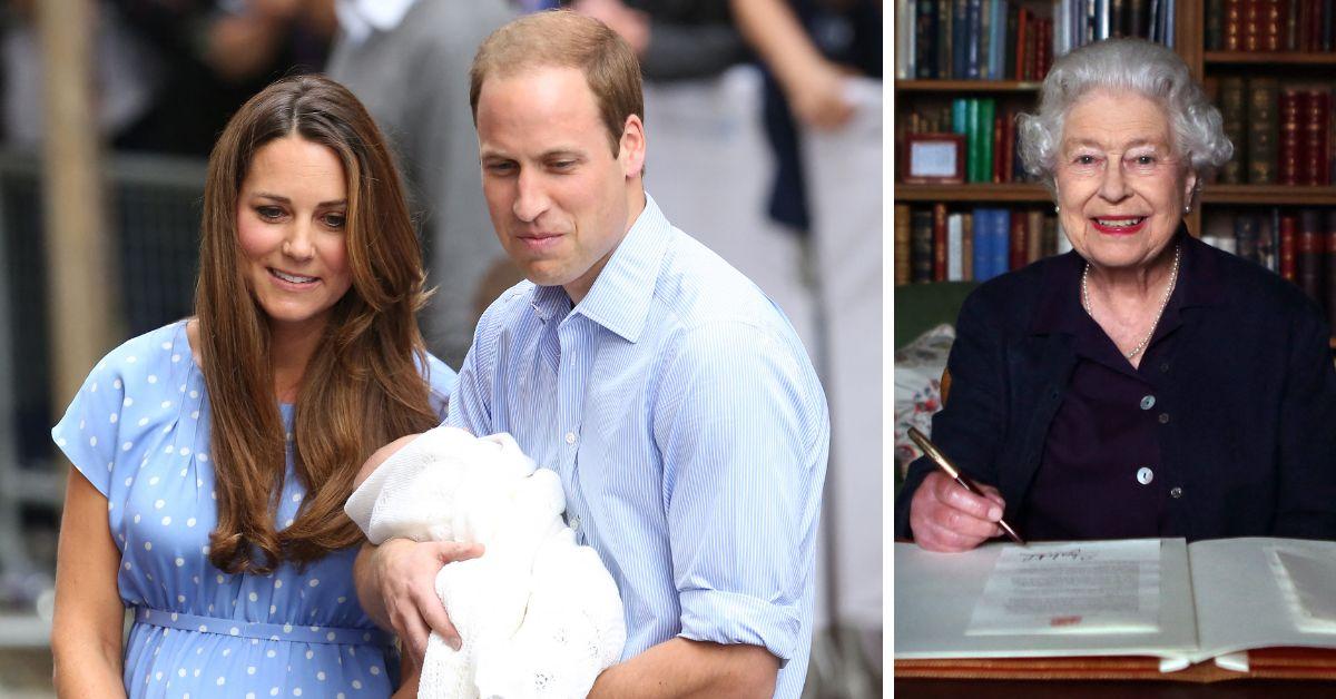 prince william kate middleton newborn prince george and queen elizabeth ii